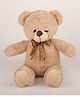 Dukiekooky Brown Dream Bear Plush Toy Soft Stuffed Teddy with Brown Accents and Decorative Ribbon Height - 40 cm