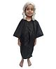 BookMyCostume Woven Three Fourth Sleeves Judge Barrister Costume Set - Black