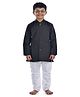 BookMyCostume Cotton Full Sleeves Babasaheb Ambedkar Costume Set - Black & White