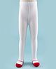 Cute Walk by Babyhug Knit Footed Solid Color Antibacterial Tights - White