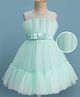 Mark & Mia Woven Sleeveless Party Dress with Bow & Frill Detailing - Light Mint Green