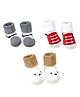 Syga Ankle Length Warm Socks Star Design Pack of 3 - Multicolor