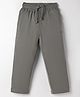 Doreme Terry Knit Full Length Solid Colour Lounge Pant - Grey
