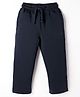 Doreme Terry Knit Full Length Solid Colour Lounge Pant - Navy Blue