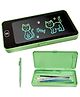 Enorme 2 in 1 Pencil Box Cum Educational LCD Tablet Toy for Kids - Digital Writing Slate Pen Case with Erase Button - Multicolor