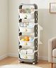 Babyhug 4 Layer Storage Organiser with Penguin Face - Grey| Detachable Baskets| Wheels with Lock| Plug N Play Assembly| Stationery, Toys &  Clothes Storage| Rounded Edges