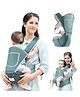 OBABY Carrier Hip Seat Adjustable, Comfortable, Lightweight, Soft Lumbar Support, Stylish Cotton with 5 Carry Positions 0 to 36 Months