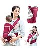 OBABY Carrier Hip Seat Adjustable, Comfortable, Lightweight, Soft Lumbar Support, Stylish Cotton with 5 Carry Positions 0 to 36 Months