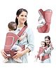 OBABY Carrier Hip Seat Adjustable, Comfortable, Lightweight, Soft Lumbar Support, Stylish Cotton with 5 Carry Positions 0 to 36 Months