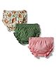 Kookie Kids Interlock Knit Bloomers with Polka Dot & Squirrel Print Pack of 3 - Pink Green & White