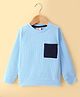 Rikidoos Full Sleeves Solid Tee - Sky Blue