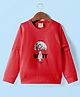 Rikidoos Full Sleeves Space Theme Printed Tee - Red