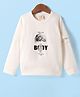 Rikidoos Full Sleeves Space Theme Printed Tee - White