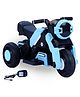 Battery Operated Kids Ride On Bike- Blue| Music & Lights| 3 Wheels Bike| Safe Durable| Flashing Headlight| Electric Vehicle| Long-Lasting Rechargeable Battery| Toy for Boys & Girls