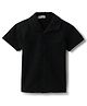 Tales & Stories Cotton Woven Half Sleeves Solid Shirt - Black