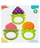 Kritiu Pack of 3 Baby Soft Silicone Teethers Hygienic Silicone Colorful Chew Teething Pain Relief BPA Free 6 to 12 Months (MULTI-COLOURS)