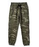 Tales & Stories Cotton Knit Camouflage Printed Joggers - Olive Green