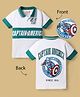 Honeyhap Marvel Cotton Knit T-Shirt Half Sleeves Polo Neck Captain America Graphics Multi Color 4-5 Years
