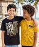 HoneyHap Disney Single Jersey Knit Half Sleeves T-Shirt with Lion King Graphics Pack of 2 - Yellow & Black