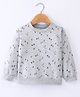 Rikidoos Full Sleeves Trees Printed Sweatshirt - Melange