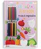 Coloring Play Book - Fruits and Vegetables | Includes Pencil Colors | Fun & Creative Activity for Kids | Perfect Gift for Young Artists - English