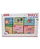 Baby's Cloth Book set of 6 - Animals, Family,Toys, Fruits & Vegetables, Vehicles , World Around Us - English