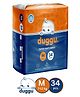 Duggu Baby Diaper Pants | Feather-Like Cotton Feel | Up to 10-Hour Absorption | Soft Elastic Waistband | Highly Absorbent | Medium | 7-12 KG | Pack of 1 - 34 Diapers