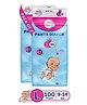 KiddySoft Baby Diaper Pants | Super Absorbent with Criss Cross Layer | Up to 12 Hours Protection | Softest Top Sheet | Comfortable Fit | Large (9-14 KG) | Pack of 2 (100 Diapers )