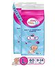 KiddySoft Baby Diaper Pants | Super Absorbent with Criss Cross Layer | Up to 12 Hours Protection | Softest Top Sheet | Comfortable Fit | Large (9-14 KG) | Pack of 2 (60 Diapers )