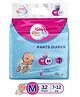 KiddySoft Baby Diaper Pants | Super Absorbent with Criss Cross Layer | Up to 12 Hours Protection | Softest Top Sheet | Comfortable Fit | Medium (7-12 KG) | Pack of 1 (32 Diapers )