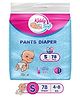KiddySoft Baby Diaper Pants | Super Absorbent with Criss Cross Layer | Up to 12 Hours Protection | Softest Top Sheet | Comfortable Fit | Small (4-8 KG) | Pack of 1 (78 Diapers )