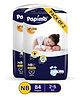 Papimo Baby Diaper Pants  | 12 Hours Absorption with Criss-Cross Technology | Cottony Soft & Breathable | Aloe Vera Infused | Wetness Indicator | New Born (2-5 KG) | Pack of 2 (84 Diapers)