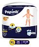 Papimo Baby Diaper Pants  | 12 Hours Absorption with Criss-Cross Technology | Cottony Soft & Breathable | Aloe Vera Infused | Wetness Indicator | Extra Large (10-18 KG) | Pack of 1 (26 Diapers)