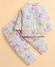 Polka Tots Cotton Woven Full Sleeves Polka Dots Printed Jhabla & Coordinating Pant Set - Multi Colour