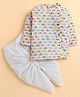 Polka Tots Cotton Woven Full Sleeves Elephants Printed Kurta & Dhoti Set - Multi Colour