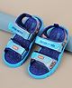 Kidsville Marvel Featuring Captain America Designed Velcro Closure Sandals - Blue
