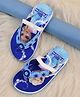 Kidsville Disney Frozen Featuring Elsa Designed Flip Flops - Navy & Light Blue