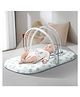 StarAndDaisy Essentials 3 in 1 Baby Sleeping Bag for New Born Baby Carrier for New Born Soft and Comfortable Baby Bed for 0-6 Months Washable Cotton Design, Light Blue