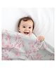 StarAndDaisy Soft Cotton Baby Blanket for Newborns & Lightweight, Breathable, All-Season Swaddle Wrap, Pink