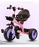 BAYBEE Trilo Baby Tricycle for Kids | Plug & Play Kids Cycle with with Safety Belt & Front and Back Storage | Kid Cycle Trikes with Eva Wheels | Baby Cycles for Kid 2 to 5 Years Boys Girls (Pink)