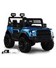 POBO 4X4 Battery Operated Ride On Jeep with Music Lights & Remote Control Blue|Remote Control| Openable Doors| Comfortable Seat| Forward & Reverse|Rechargeable Battery|Toy for 2 to 5 yrs Boys & Girls