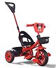 Babyhug Disney Mickey Kids Tricycle with Parental Push Handle- Red & Black| Antislip Pedals| Puncture Proof Wheels| Easy Assembling| Foldable Footrest| Toy for 2 to 5 year| Gifting Option