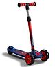 Babyhug Marvel Spider Man Kids 3 Wheel Scooter with Attractive Led Wheels|Compact Fold| Lean-to-Steer| Gifting Option| Physical Activity - Red & Blue