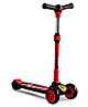 Babyhug Disney Mickey Kids 3 Wheel Scooter with Attractive Led Wheels- Red & Black| Compact Fold| Lean-to-Steer| Toy for 3 to 14 years Boys & Girls| Gifting Option| Physical Activity| 50 kg Capacity