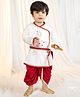 Vastramay Satin Woven Janmashtami Theme Full Sleeves Lord Krishna Costume Set - White