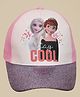 Kidsville Cotton Blend Disney Frozen Featuring Elsa & Anna Printed Cap - Pink - Diameter 17 Cm
