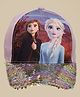 Kidsville Cotton Blend Disney Frozen Featuring Elsa & Anna Printed Sequins Embellished Cap - Pink - Diameter 17 Cm