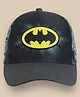 Kidsville Cotton Blend DC Comics Featuring Batman Logo Printed Cap - Black - Diameter 17 Cm