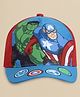 Kidsville Cotton Blend Marvel Avengers Featuring Captain America & Hulk Printed Cap - Red & Blue - Diameter 17 Cm