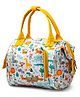 StarAndDaisy Bag for Mothers for Travel, Newborn Baby Diaper Bags, Back Opening, Waterproof Pocket, Unicorn Print - White